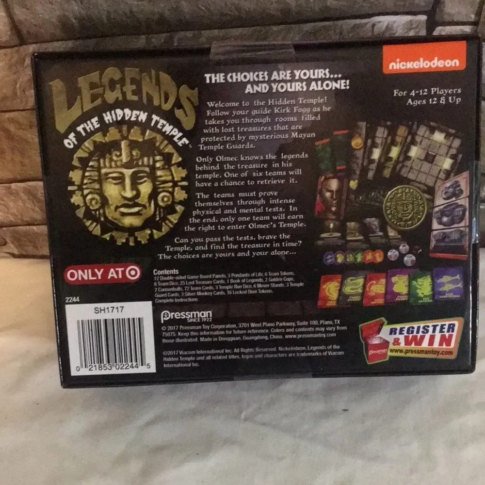 Legends of the Hidden Temple Game - Black